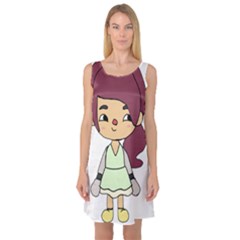 Toca Life Self Made Character  Sleeveless Satin Nightdress by Fundigitalart234