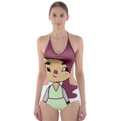 Toca Life Self Made Character  Cut-out One Piece Swimsuit by Fundigitalart234