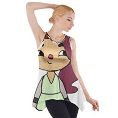 Toca Life Self Made Character  Side Drop Tank Tunic by Fundigitalart234