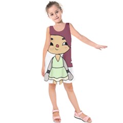 Toca Life Self Made Character  Kids  Sleeveless Dress by Fundigitalart234