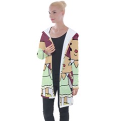 Toca Life Self Made Character  Longline Hooded Cardigan by Fundigitalart234