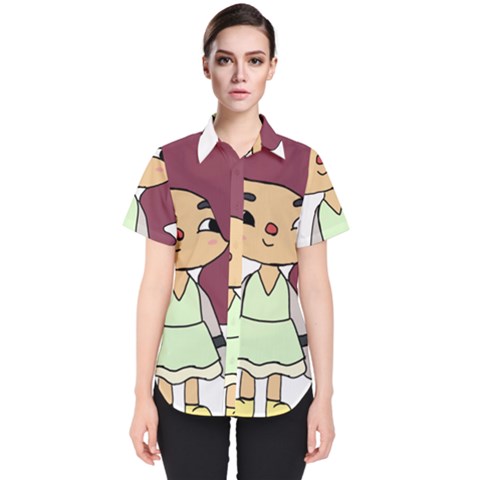 Toca Life Self Made Character  Women s Short Sleeve Shirt by Fundigitalart234