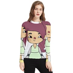 Toca Life Self Made Character  Women s Long Sleeve Rash Guard by Fundigitalart234