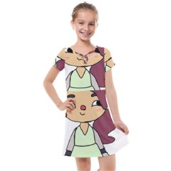 Toca Life Self Made Character  Kids  Cross Web Dress by Fundigitalart234