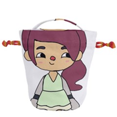 Toca Life Self Made Character  Drawstring Bucket Bag by Fundigitalart234