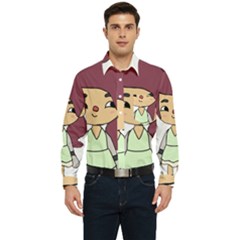 Toca Life Self Made Character  Men s Long Sleeve Pocket Shirt  by Fundigitalart234