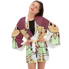 Toca Life Self Made Character  Long Sleeve Kimono by Fundigitalart234