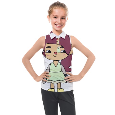 Toca Life Self Made Character  Kids  Sleeveless Polo Tee by Fundigitalart234