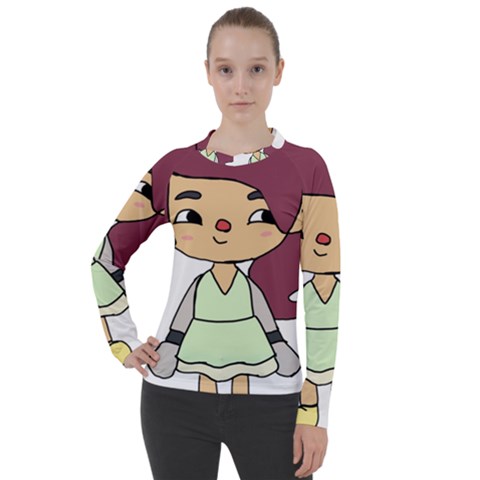 Toca Life Self Made Character  Women s Pique Long Sleeve Tee by Fundigitalart234