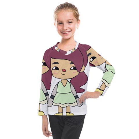 Toca Life Self Made Character  Kids  Long Mesh Tee by Fundigitalart234