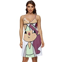 Toca Life Self Made Character  V-neck Pocket Summer Dress  by Fundigitalart234