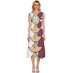 Toca Life Self Made Character  V-neck Drawstring Shoulder Sleeveless Maxi Dress