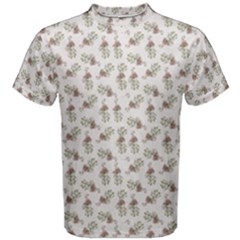 Warm Blossom Harmony Floral Pattern Men s Cotton Tee by dflcprintsclothing