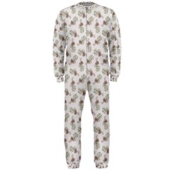 Warm Blossom Harmony Floral Pattern Onepiece Jumpsuit (men) by dflcprintsclothing