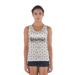 Warm Blossom Harmony Floral Pattern Sport Tank Top  by dflcprintsclothing