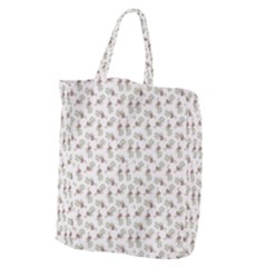 Warm Blossom Harmony Floral Pattern Giant Grocery Tote by dflcprintsclothing