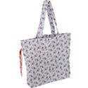 Warm Blossom Harmony Floral Pattern Drawstring Tote Bag View2