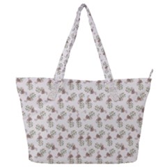 Warm Blossom Harmony Floral Pattern Full Print Shoulder Bag by dflcprintsclothing