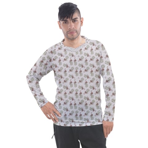 Warm Blossom Harmony Floral Pattern Men s Pique Long Sleeve Tee by dflcprintsclothing