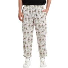 Warm Blossom Harmony Floral Pattern Men s Elastic Waist Pants by dflcprintsclothing