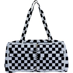 Black White Checker Pattern Checkerboard Multi Function Bag by Cowasu