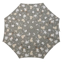 Cute Cat Pattern Cartoon Straight Umbrellas by Cowasu