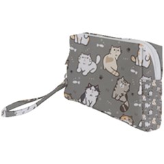 Cute Cat Pattern Cartoon Wristlet Pouch Bag (small) by Cowasu