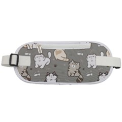 Cute Cat Pattern Cartoon Rounded Waist Pouch by Cowasu