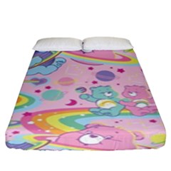 Bears Kawaii Pattern Fitted Sheet (king Size) by Cowasu