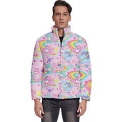 Bears Kawaii Pattern Men s Puffer Bubble Jacket Coat by Cowasu