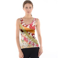 Japanese Kimono Pattern Tank Top by Cowasu