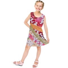 Japanese Kimono Pattern Kids  Tunic Dress by Cowasu