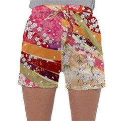 Japanese Kimono Pattern Sleepwear Shorts by Cowasu