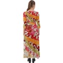 Japanese Kimono Pattern Button Up Boho Maxi Dress View2