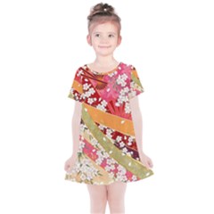 Japanese Kimono Pattern Kids  Simple Cotton Dress by Cowasu