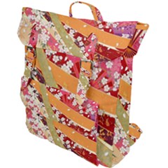 Japanese Kimono Pattern Buckle Up Backpack by Cowasu