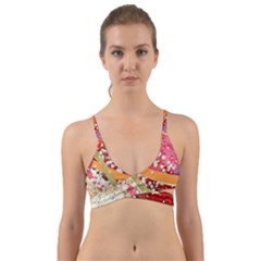 Japanese Kimono Pattern Wrap Around Bikini Top by Cowasu