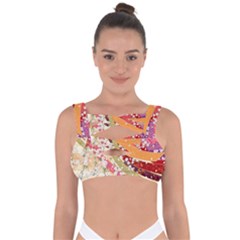 Japanese Kimono Pattern Bandaged Up Bikini Top by Cowasu