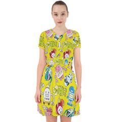 Robot Pattern Lego Adorable In Chiffon Dress by Cowasu