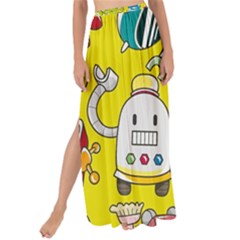 Robot Pattern Lego Maxi Chiffon Tie-up Sarong by Cowasu