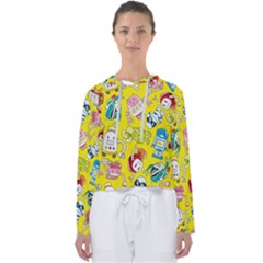 Robot Pattern Lego Women s Slouchy Sweat by Cowasu