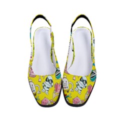 Robot Pattern Lego Women s Classic Slingback Heels