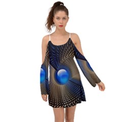 Abstract Background Pattern Boho Dress by Cowasu