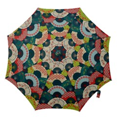 Japanese Fans Bright Pattern Hook Handle Umbrellas (large) by Cowasu