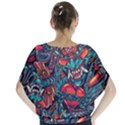 Japanese Graffiti Batwing Chiffon Blouse View2