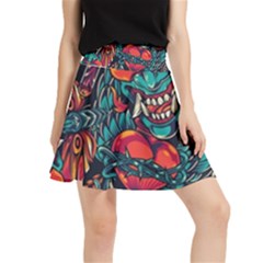 Japanese Graffiti Waistband Skirt by Cowasu