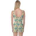 Flora Nature Color Japanese Patterns One Piece Boyleg Swimsuit View2