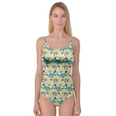 Flora Nature Color Japanese Patterns Camisole Leotard  by Cowasu