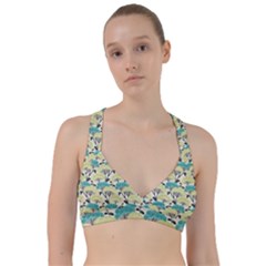 Flora Nature Color Japanese Patterns Sweetheart Sports Bra by Cowasu