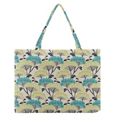 Flora Nature Color Japanese Patterns Zipper Medium Tote Bag by Cowasu